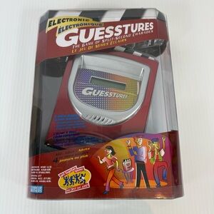 Vtg Hasbro Electronic Guesstures Game Charades 2 Sided Display 2005 New